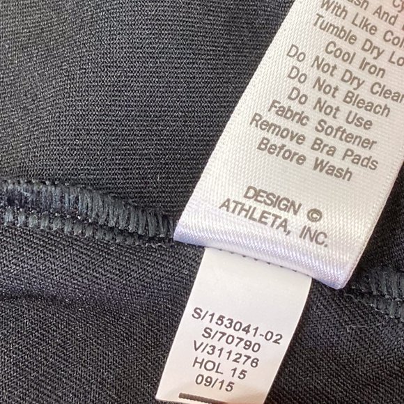 Athleta Brand Racer Back Tank Women's Black Work Out Shirt Tank Top - Picture 10 of 10